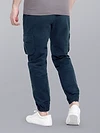 Dark Space Blue Heavy Gauge Cargo Joggers